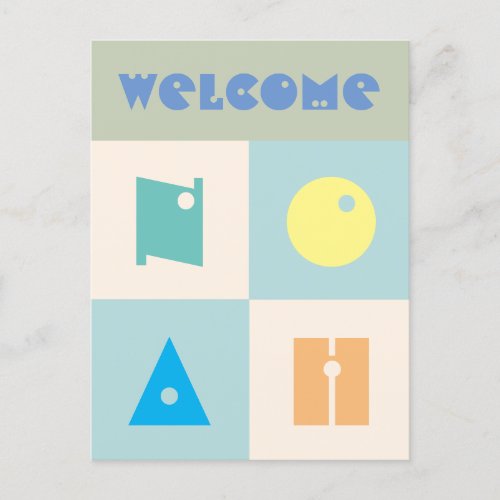 4 letter baby boy name newborn congratulation postcard