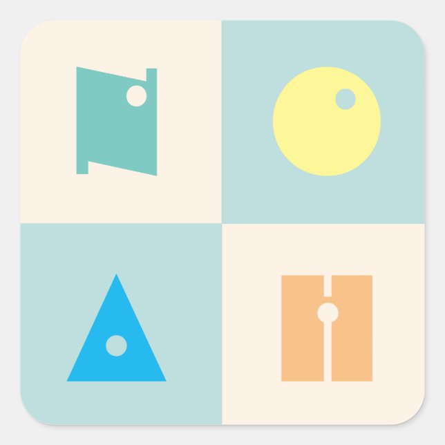 4 letter baby boy name noah sticker sheet (Front)