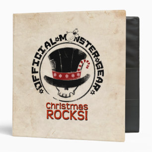 4 Little Monsters - Andy Holiday 3 Ring Binder