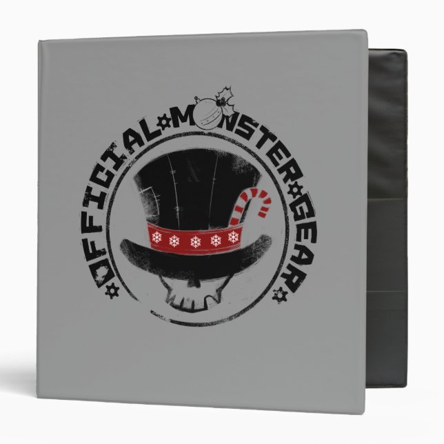 4 Little Monsters - Andy Holiday Logo 3 Ring Binder (Front/Inside)