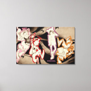 4 Little Monsters - Group Canvas Print