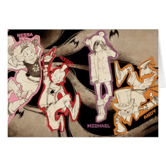 4 Little Monsters - Group Cards