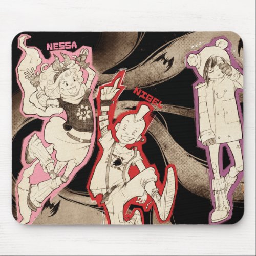 4 Little Monsters _ Group Mouse Pad