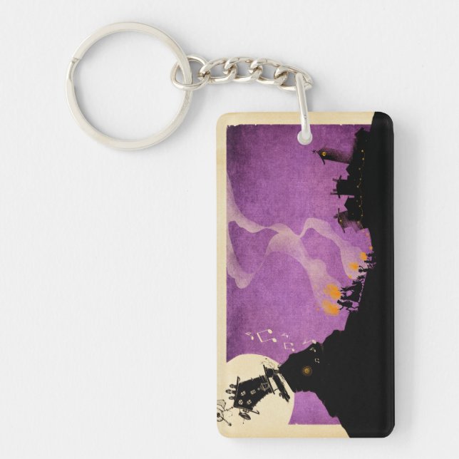 4 Little Monsters - Halloween Night Keychain (Front)