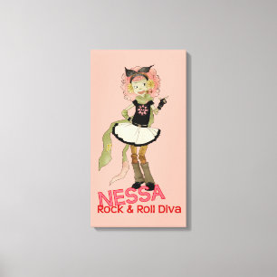 4 Little Monsters - Nessa Canvas Print