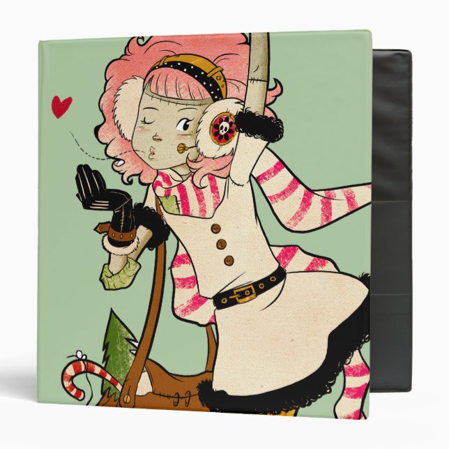 4 Little Monsters - Nessa Holiday Binder (Front/Inside)