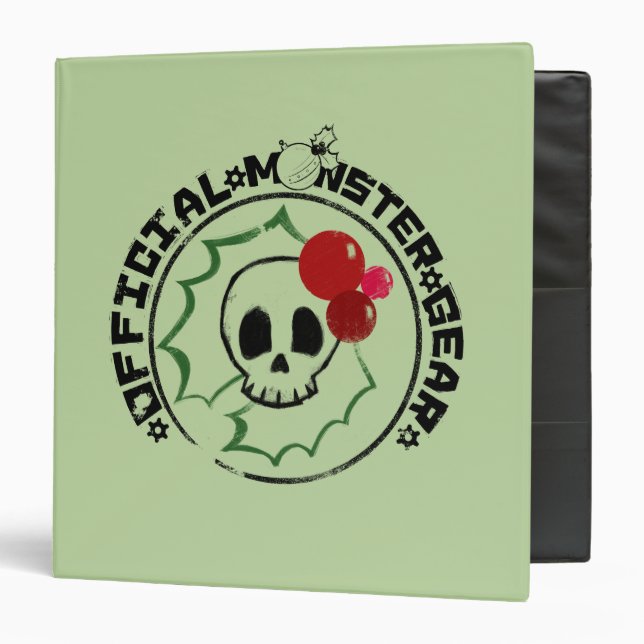 4 Little Monsters - Nessa Holiday Logo 2 3 Ring Binder (Front/Inside)