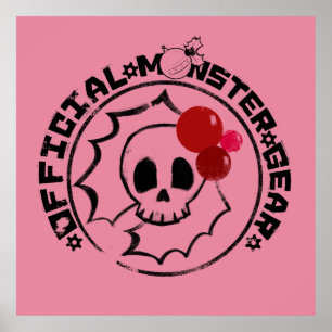 4 Little Monsters - Nessa Holiday Logo Poster