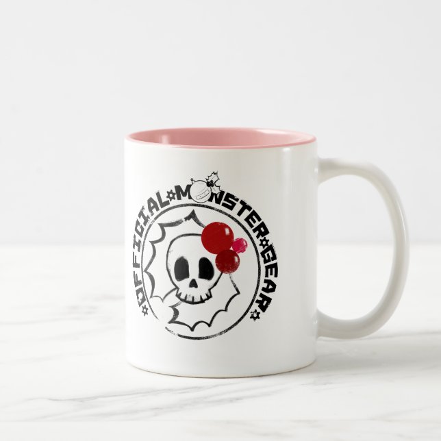 4 Little Monsters - Nessa Holiday Logo Two-Tone Coffee Mug (Right)