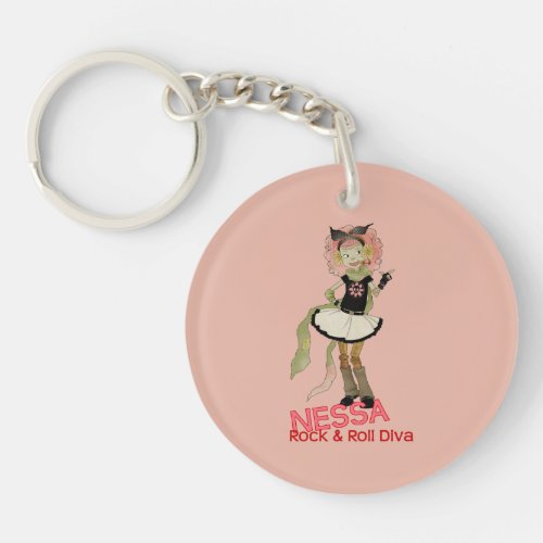 4 Little Monsters _ Nessa Keychain