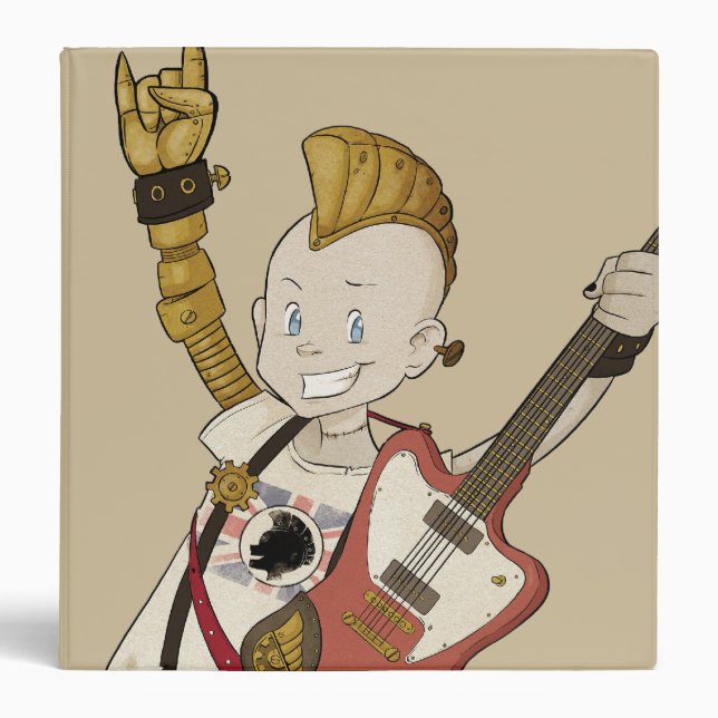 4 Little Monsters - Nigel 3 Ring Binder (Front)