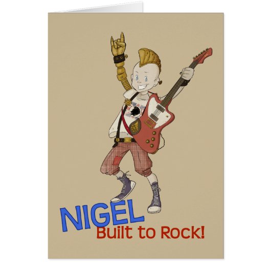 4 Little Monsters - Nigel Cards (Front)