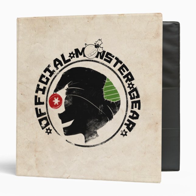 4 Little Monsters - Nigel Holiday Logo 2 3 Ring Binder (Front/Inside)