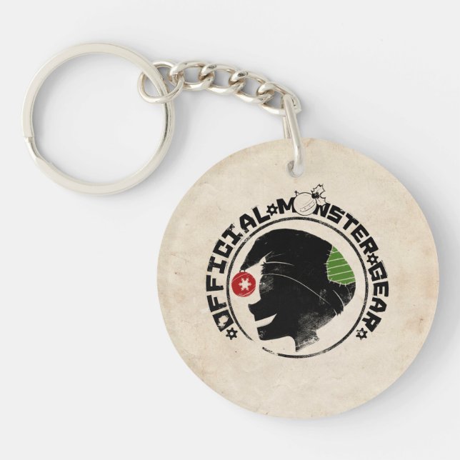 4 Little Monsters - Nigel Holiday Logo 2 Keychain (Front)
