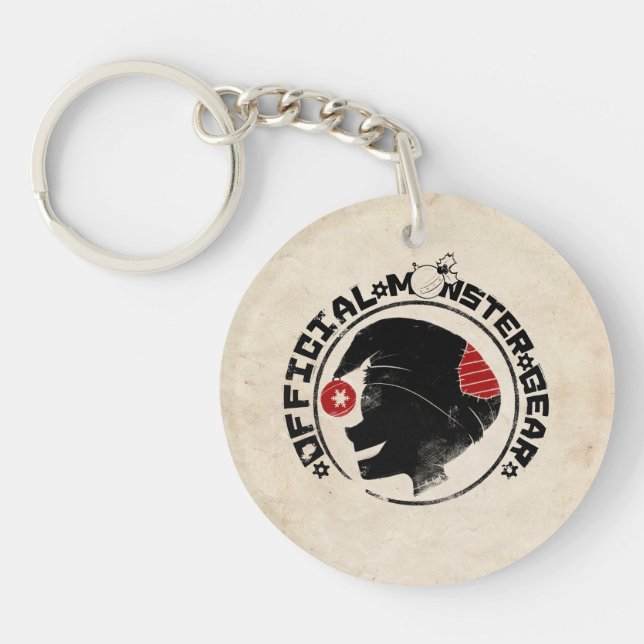4 Little Monsters - Nigel Holiday Logo Keychain (Front)