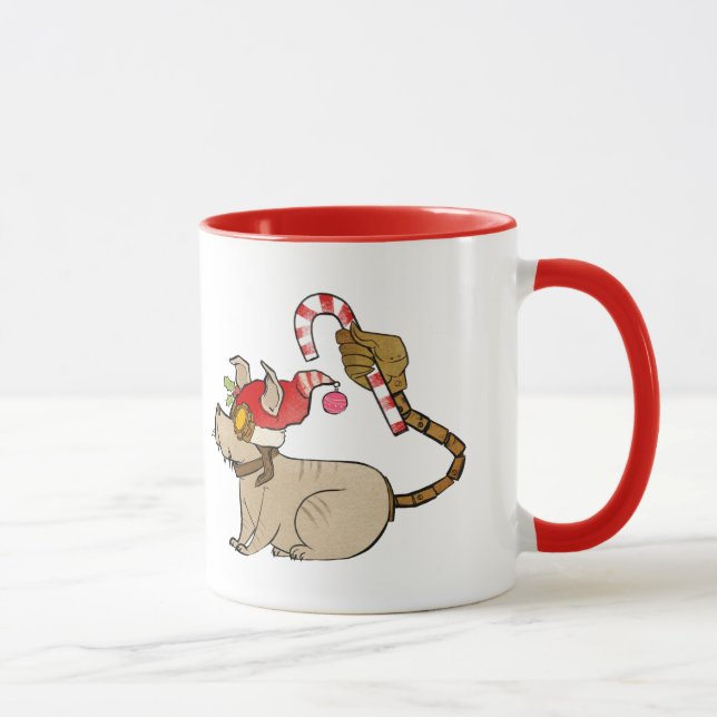4 Little Monsters - Tesla Holiday Logo Mug (Right)