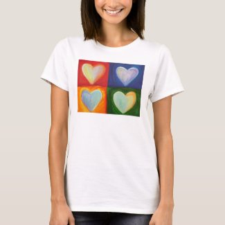 4 Love Hearts Art Custom Shirts