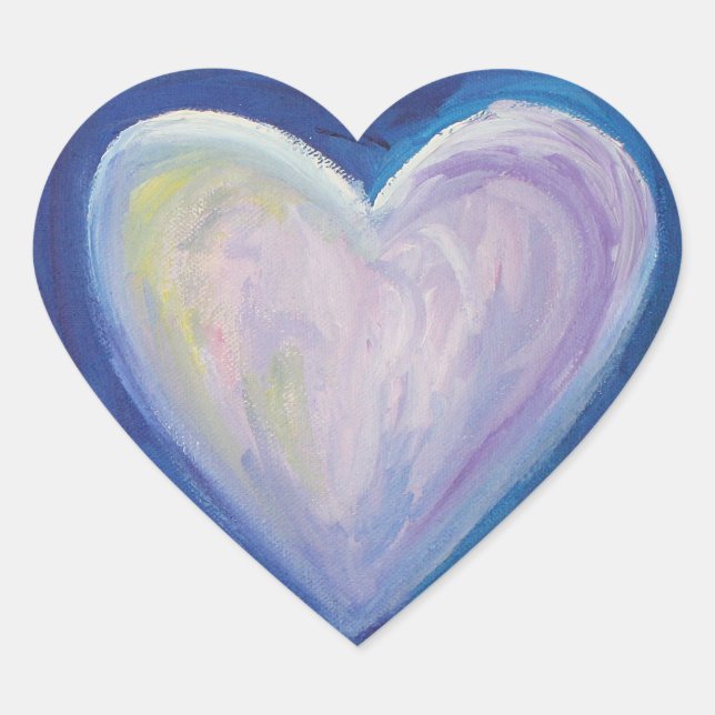 4 Love Hearts Art Custom Sticker Decals (Front)