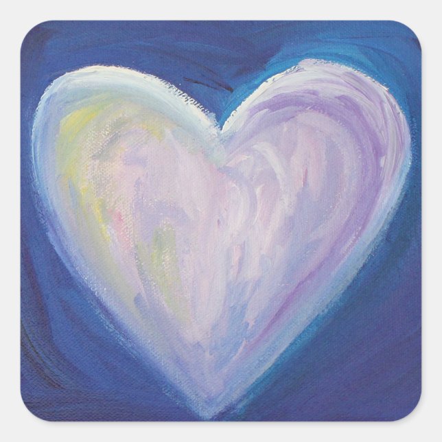 4 Love Hearts Art Custom Sticker Decals (Front)