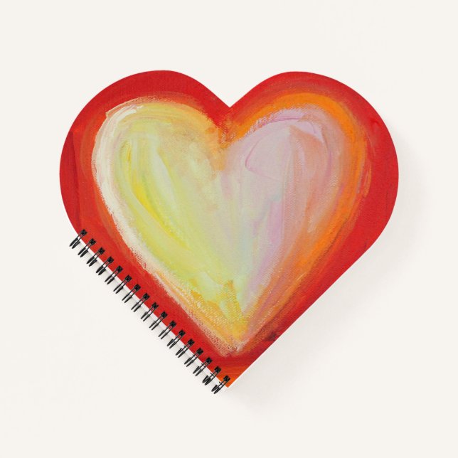 4 Love Hearts Art Notebook or Journal (Front)