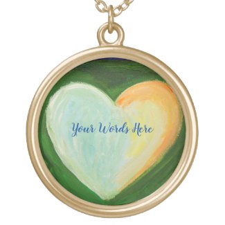 4 Love Hearts Art Pendant Charm Necklace