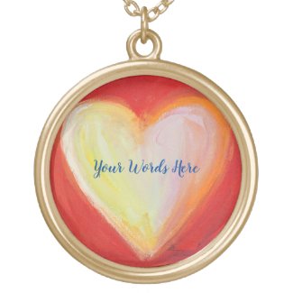 4 Love Hearts Art Pendant Charm Necklace