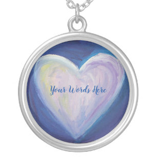 4 Love Hearts Art Pendant Charm Necklace