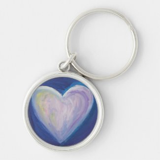 4 Love Hearts Hearts Pendant Art Keychain Charm