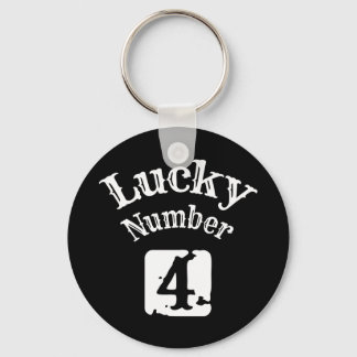 4 - Lucky Number 4 Luck Keychain
