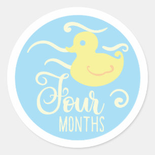 4 months Stickers 