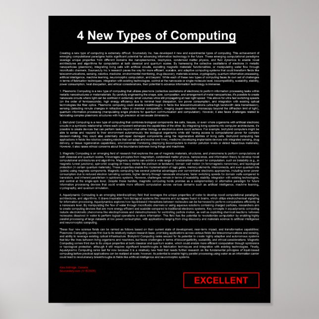 4 New Types of Computing Poster (Front)