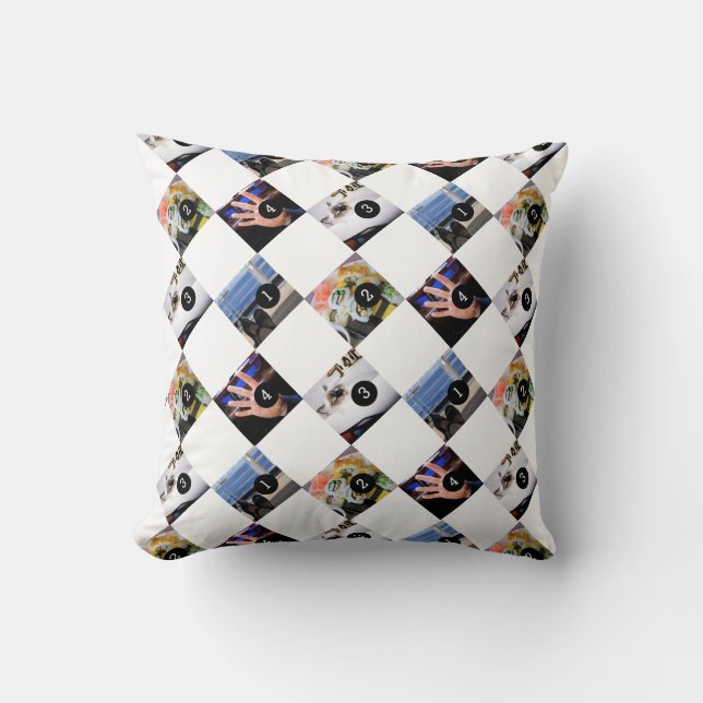 4 of your favorite photos to make your one of kind throw pillow (Front)