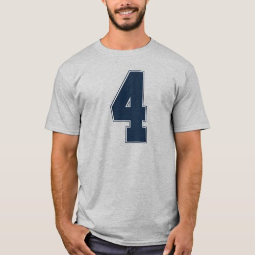 4 Outline Dallas Blue T_Shirt