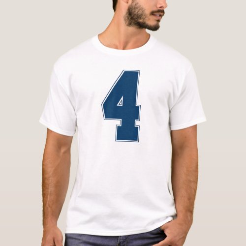 4 Outline Dallas Royal Blue T_Shirt