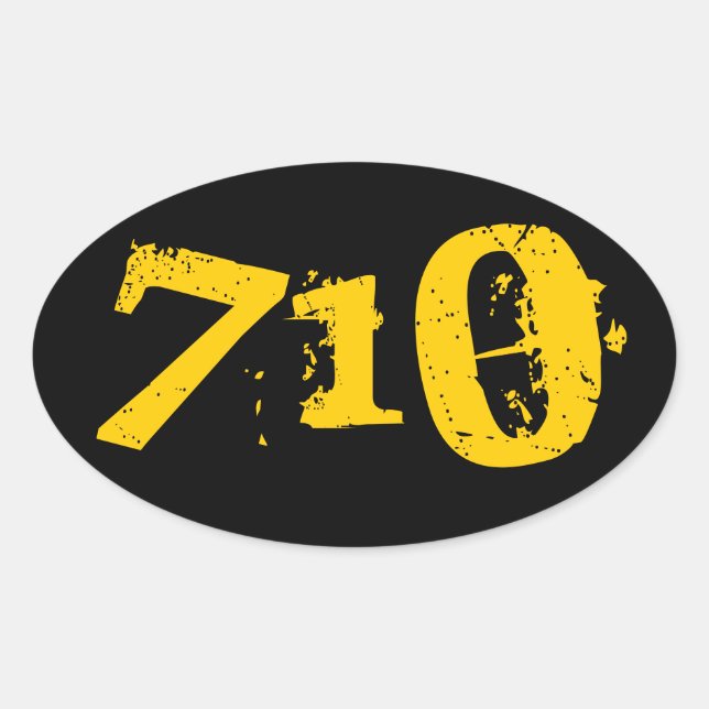 4 Pack -710 Oil Sticker Round (Front)
