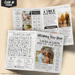 4-page Wedding Program Unique Wedding Newspaper<br><div class="desc">Make your wedding stand out from the ordinary with this beautiful Wedding Program Newspaper. Your guests will be impressed and will enjoy reading your special wedding newspaper.</div>