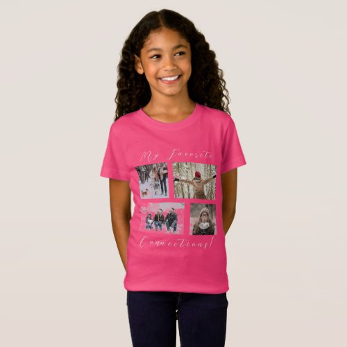 4_Panel Photo Template My Favorite Connections T_S T_Shirt