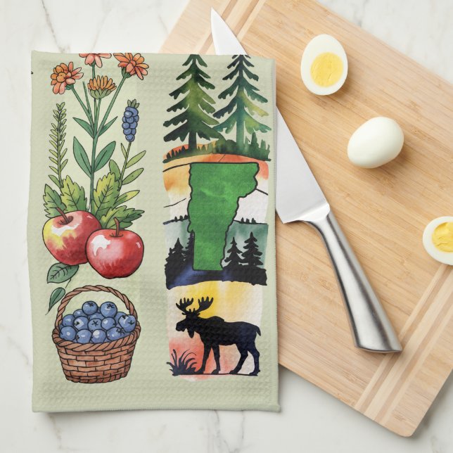 4-Panel Vermont Outdoors  Kitchen Towel (Quarter Fold)