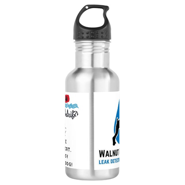 4 Paws Adrift & Walnut Grove K9s Water Bottle (Front)