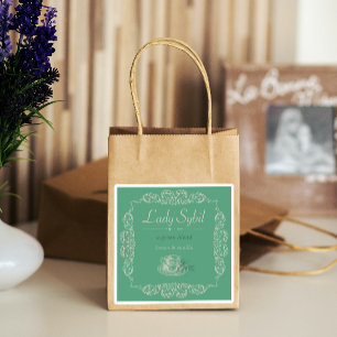 4 pcs Vintage custom green tea Sticker