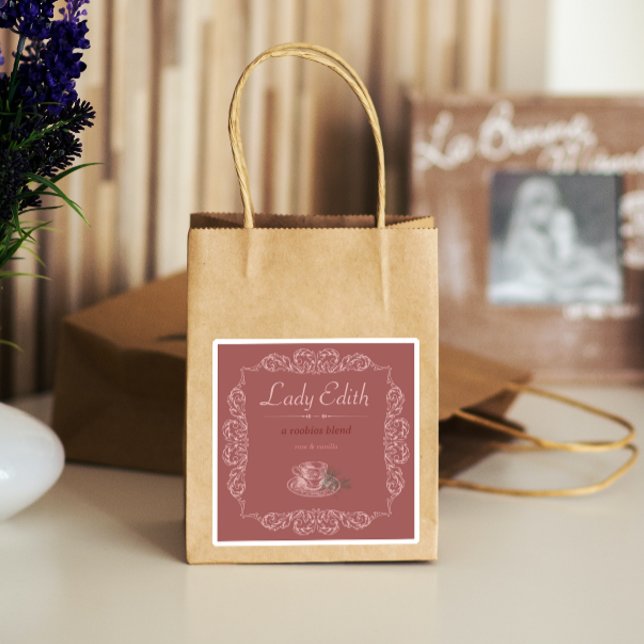 4 pcs Vintage custom roobios red tea Sticker (Creator Uploaded)