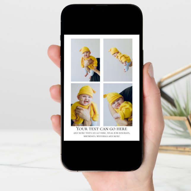 4 Photo and leaf pattern back template (Front Digital)