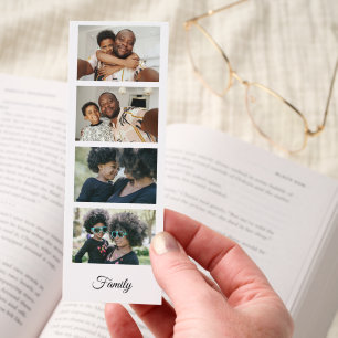4 Photo And Text Personalized  Bookmarks