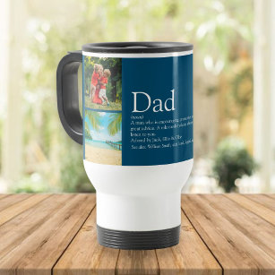 Personalized Dad Presents from Kids Tumblers with 4 Names  Happy Father's Day To The Best Dad Ever Insulated Travel Tumbler Cup 20oz  Crown Retro Mug for Daddy Papa Men: Tumblers