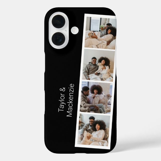 4 Photo Booth Modern Personalized Case-Mate iPhone Case (Back)