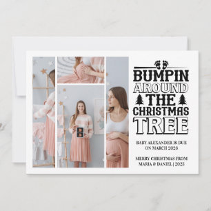 4 Photo Christmas Tree Pregnancy Announcement