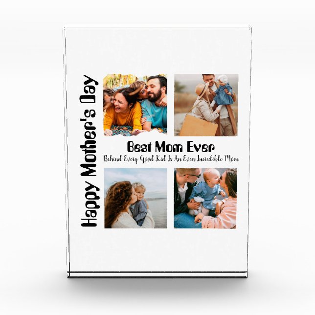 4 Photo Collage Best Mom Ever (Front)