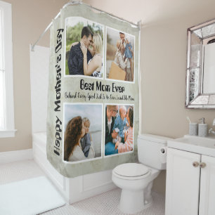 4 Photo Collage Best Mom Ever Shower Curtain