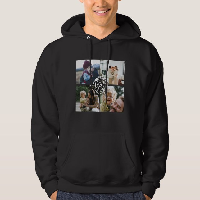 4 Photo Collage Family Memory Father's Day  Hoodie (Front)
