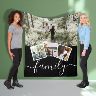 4 Photo Collage Family Personalized